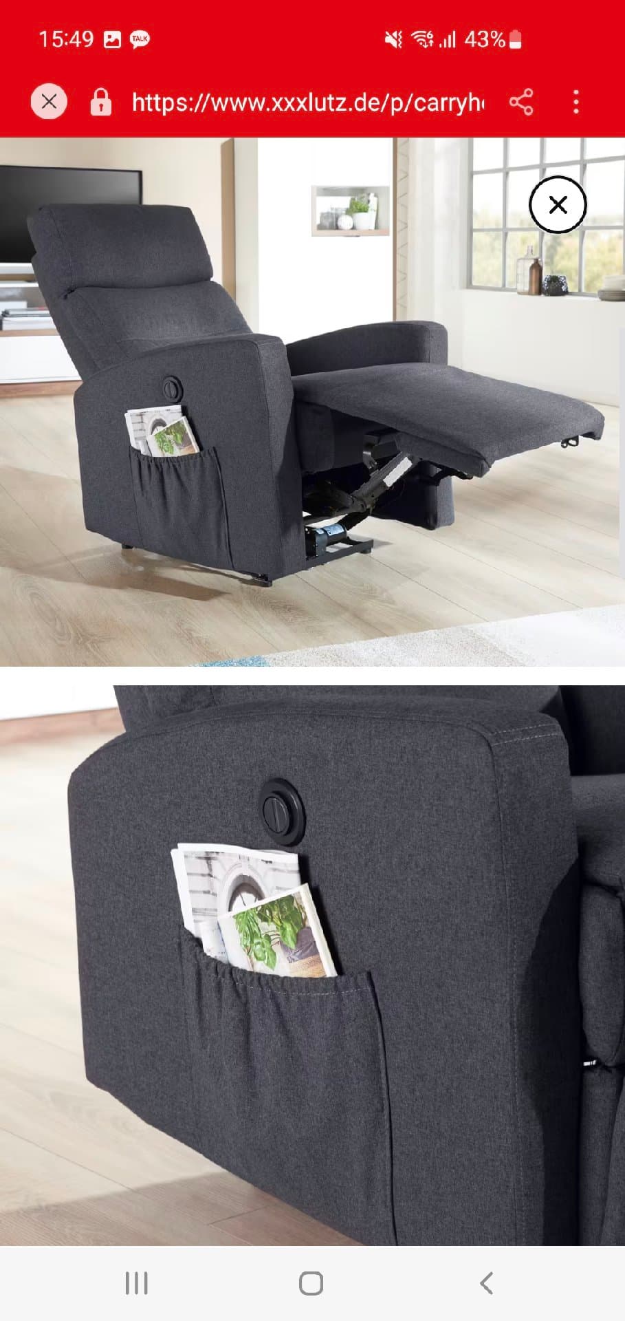 Carryhome Fernsessel TV 전동 의자