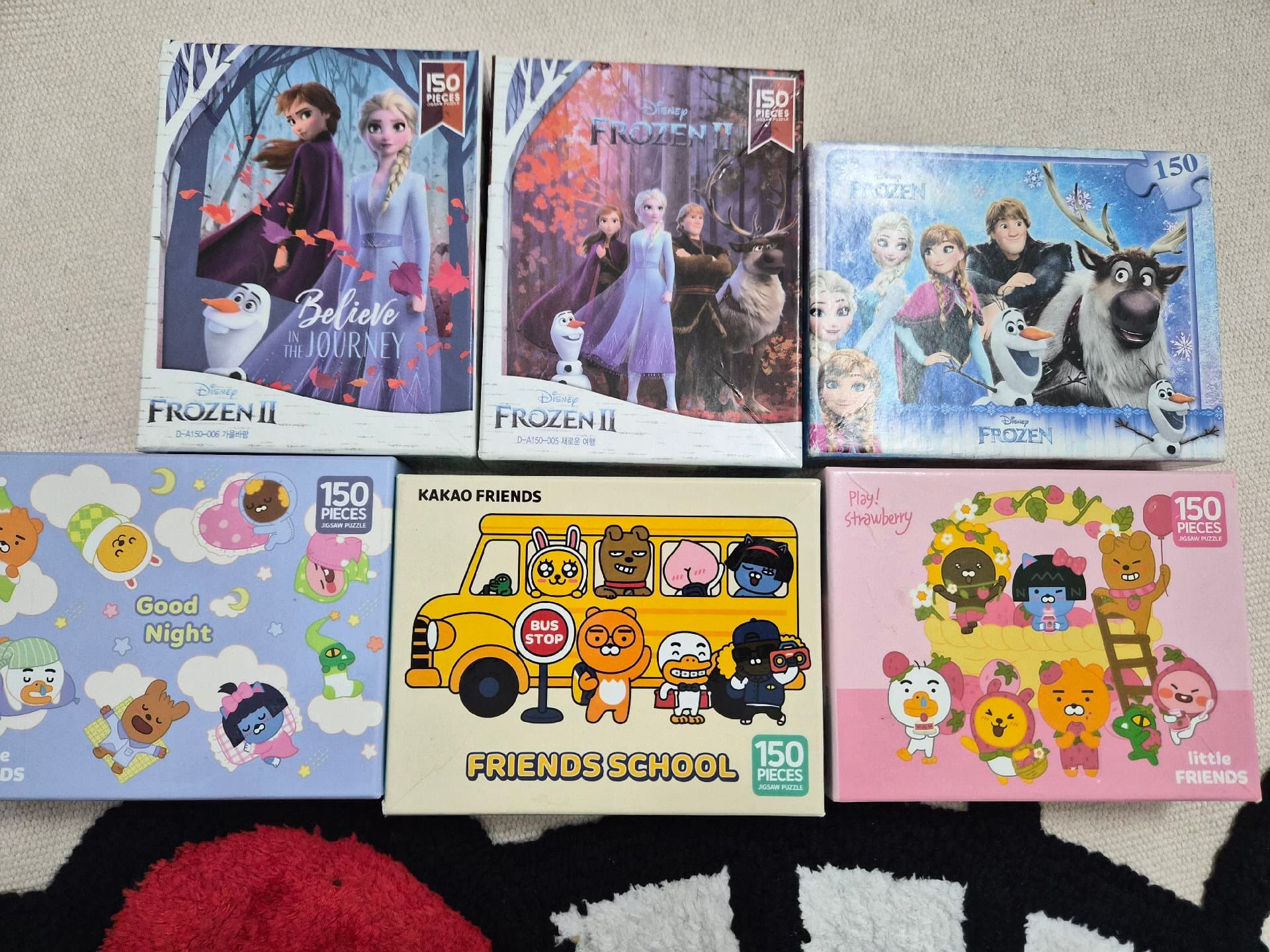 150피스짜리 퍼즐6박스 일괄