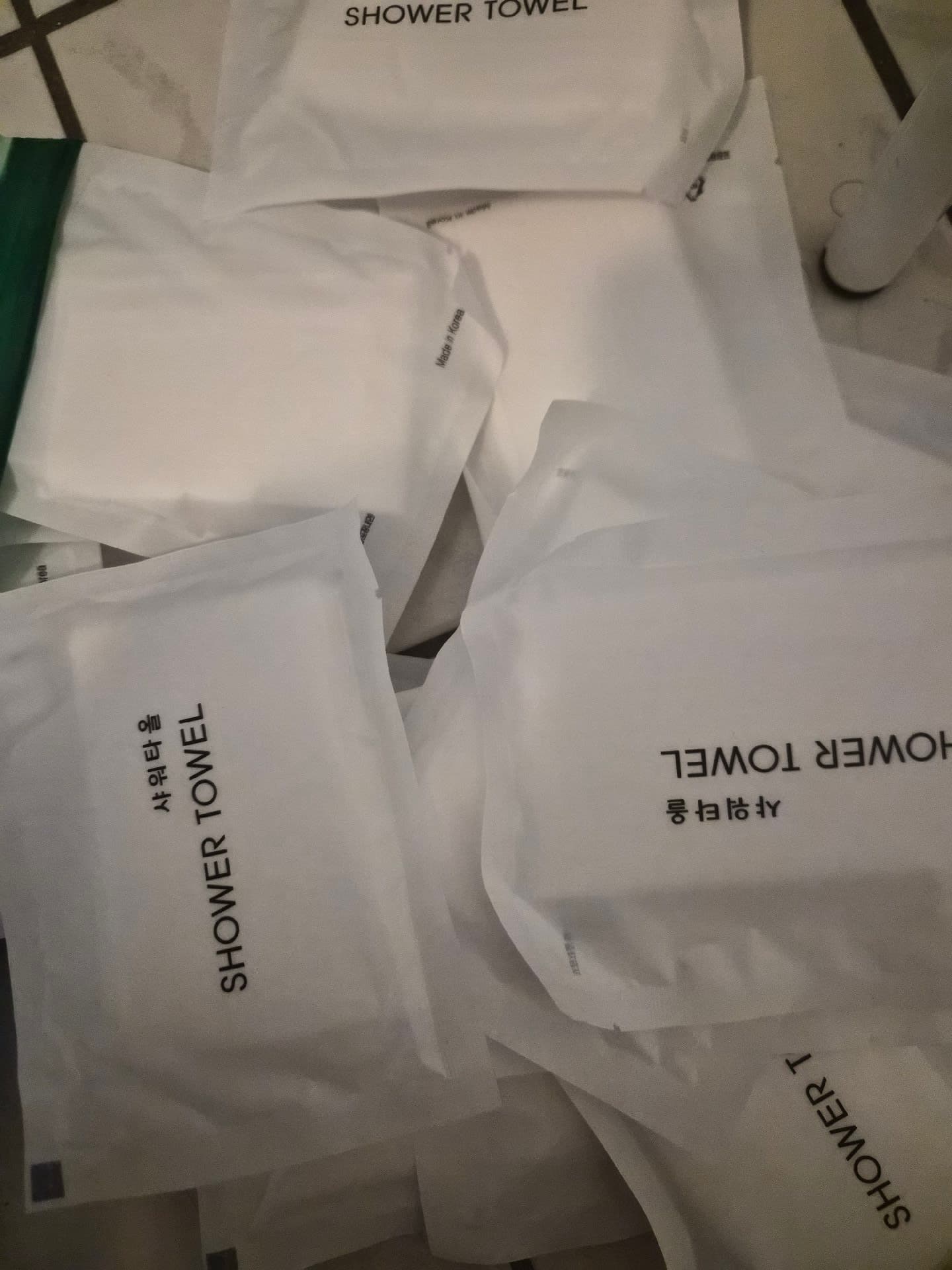(한화거래)일회용/여행용 샤워타올 50매