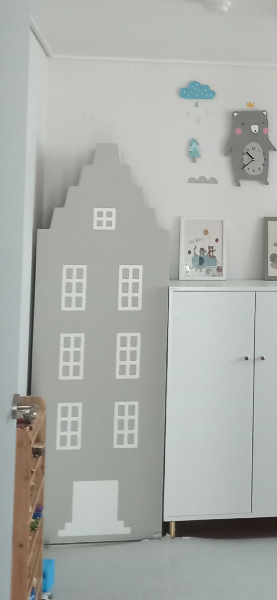 (가격내림)집모양 수납장