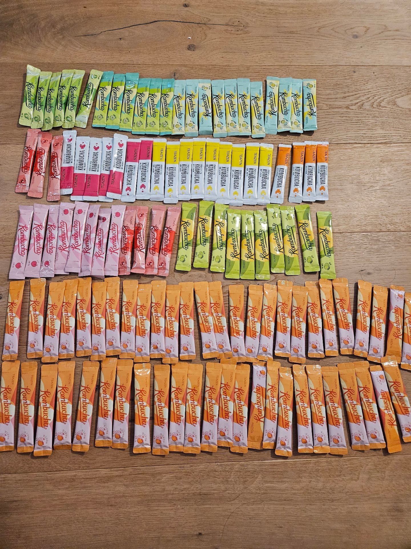 꼼부차 맛별로 120개정도