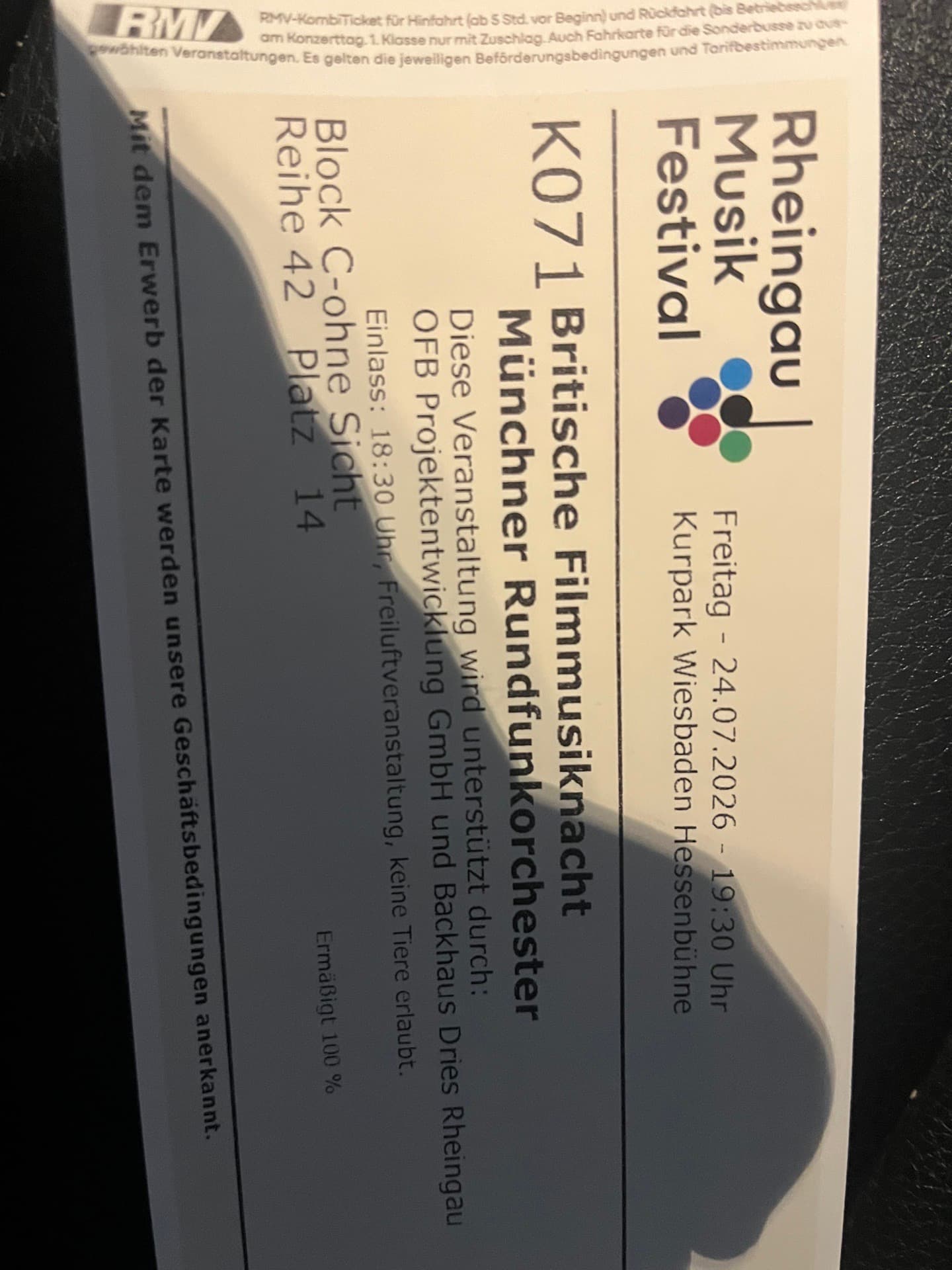 Rheingau Musik Festival-Ticket