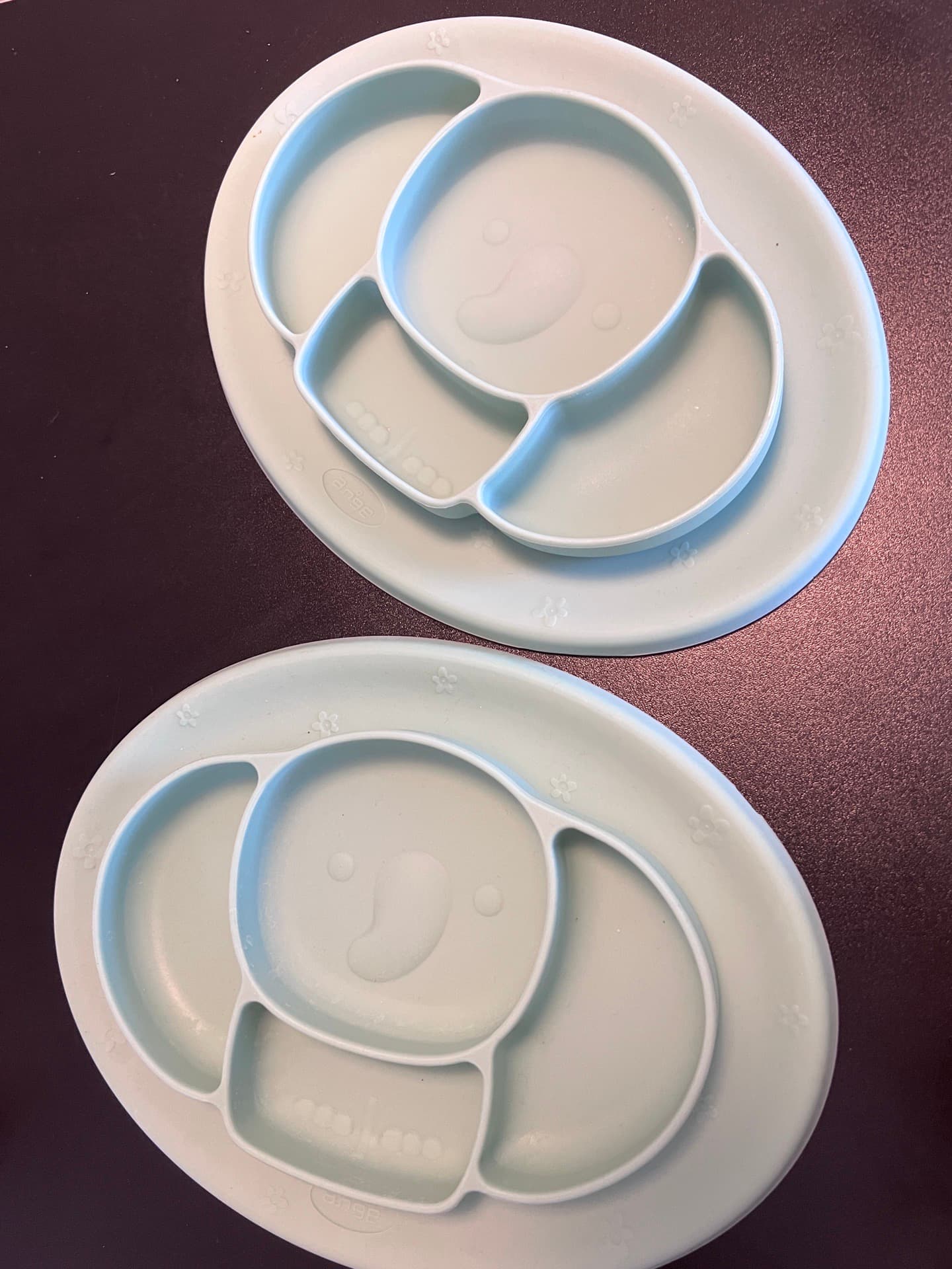 앙쥬 실리콘 흡착 코끼리 식판