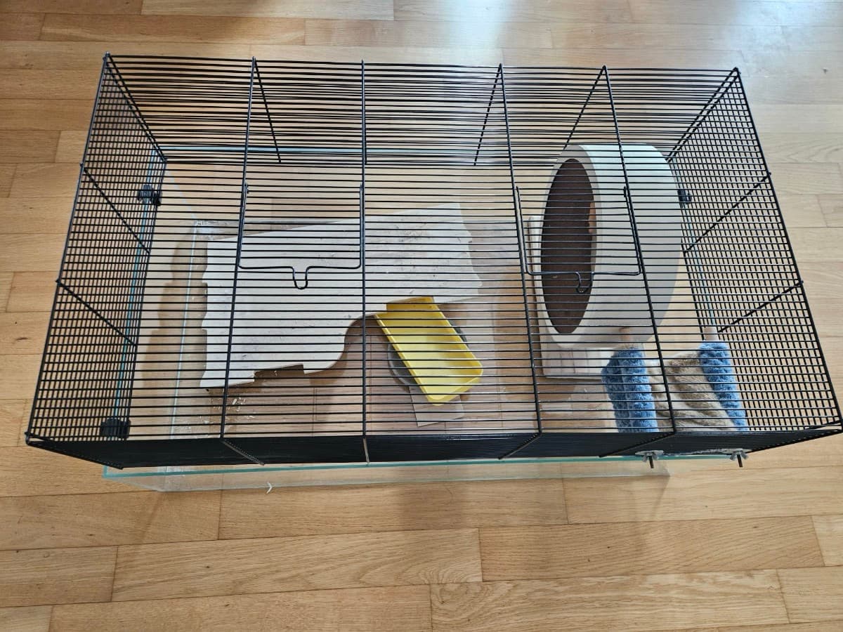 햄스터 케이지+먹이 등 부대시설 풀세트