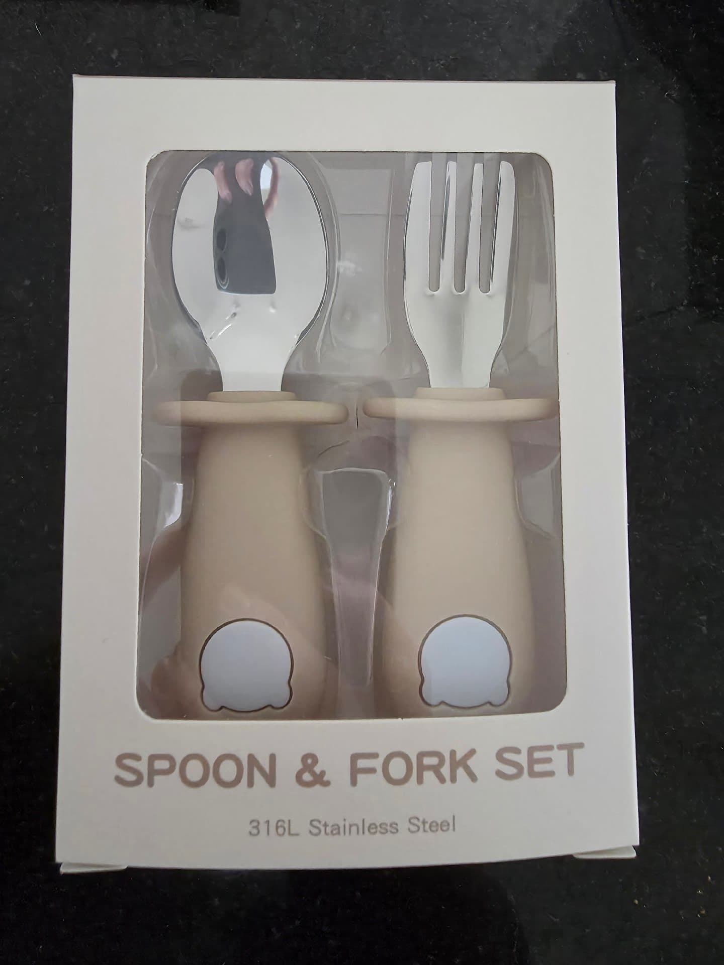 (새제품)베어블리 자기주도 스테인리스 수저세트